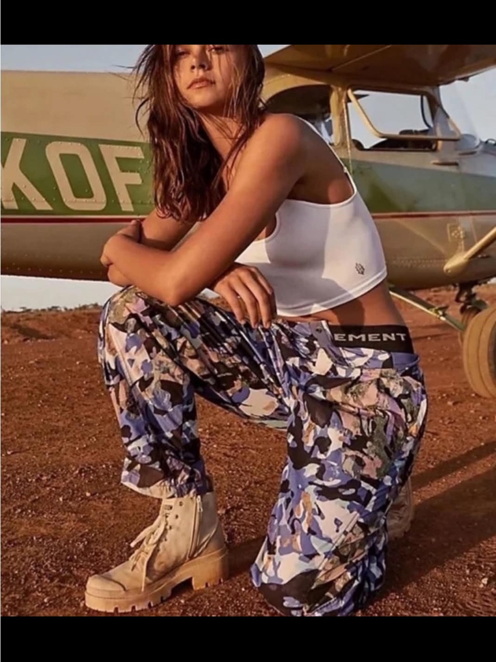 Womens Multicolor Camo Jogger Pants
